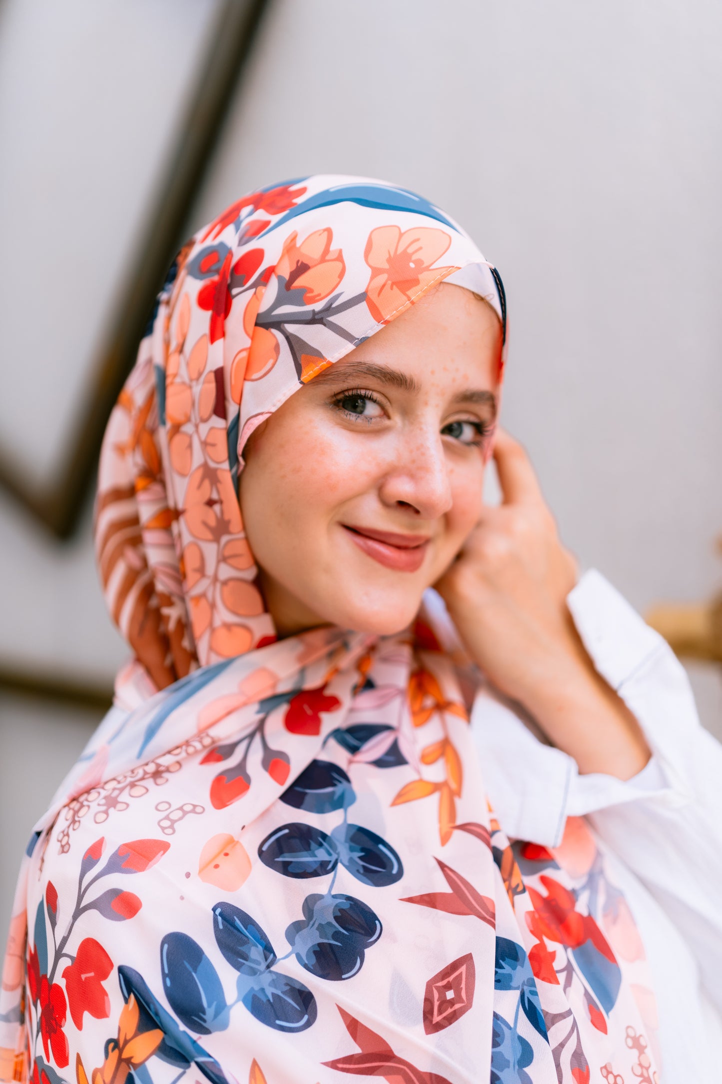 Blush Bloom hijab