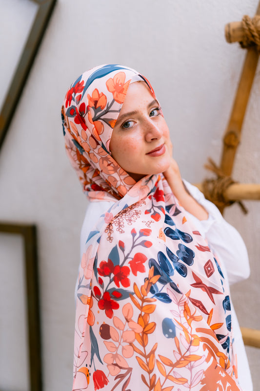 Blush Bloom hijab